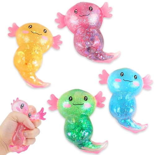 4 Stück Squeeze Toy, Axolotl Spielzeug Stress Relief, Axolotl für Kinder und Erwachsene, Squeeze Ball für Party, Geburtstags Toy Zappelspielzeuge Stress Toy für Kinder und Erwachsene 4 Stück Squeeze Toy, Axolotl Spielzeug Stress Relief, Axolotl für Kinder und Erwachsene, Squeeze Ball für Party, Geburtstags Toy Zappelspielzeuge Stress Toy für Kinder und Erwachsene von DVSWDMA