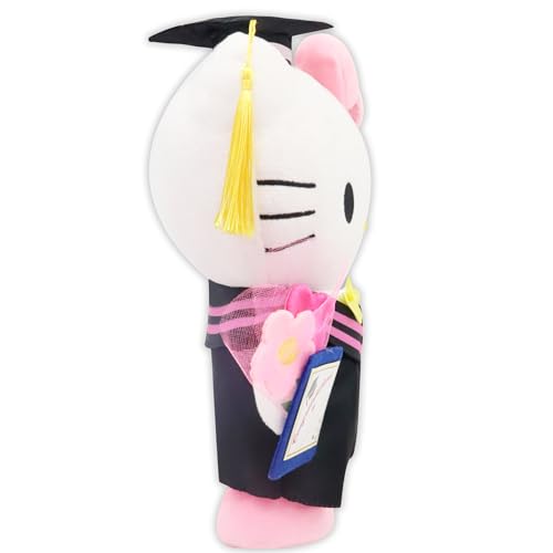 DVSWDMA Abschluss plüsch Spielzeug, Cartoon Plüschtier Kuscheltier für den Abschluss, Flauschig Weich Abschluss Kuscheltier 25 cm - Abschluss Gratulation Schule Geschenk von DVSWDMA