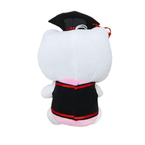 DVSWDMA Anime Katze Plüschtier Abschluss Spielzeug, 20cm Katze Kuscheltier mit Graduierungshut, Geschenk Diplom, Kuscheltier für den Abschluss, Studium, Abschluss Gratulation Schule Geschenk von DVSWDMA