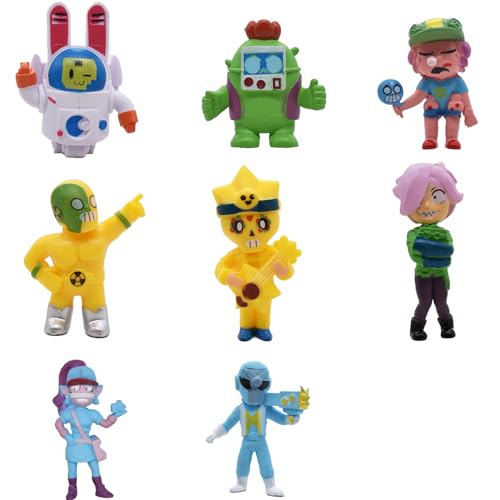 DVSWDMA Brawl Stars Collectible Figures 8 Brawl Stars Miniaturfiguren Battle Mini Figuren Set Battle Cake Topper Figuren Kuchen Dekoration Geburtstags Party Geschenk für Fans DVSWDMA Brawl Stars Collectible Figures 8 Brawl Stars Miniaturfiguren Battle Mini Figuren Set Battle Cake Topper Figuren Kuchen Dekoration Geburtstags Party Geschenk für Fans von DVSWDMA