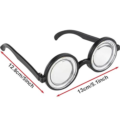 DVSWDMA Nerd Brille Schwarz, Lustiges Hornbrille ohne Stärke, Schwarz Ultra Light Gläser Zubehör zum Anziehen, Kostüm Accessoire für Oma, Streber, Verrückter Professor oder Wissenschaftler DVSWDMA Nerd Brille Schwarz, Lustiges Hornbrille ohne Stärke, Schwarz Ultra Light Gläser Zubehör zum Anziehen, Kostüm Accessoire für Oma, Streber, Verrückter Professor oder Wissenschaftler von DVSWDMA
