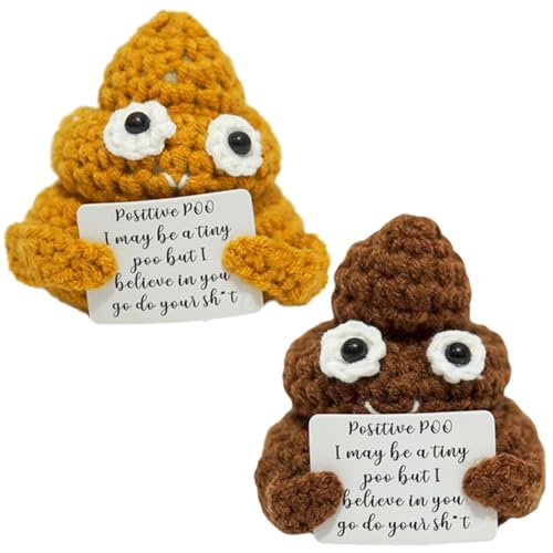 DVSWDMA Süße Häkelpuppe Gestrickte Kacka Spielzeug mit Karte Hug Glücksbringer Positive Poo Figuren Geschenk für Geburtstags Weihnachten Abschieds Besserung Mutmacher DVSWDMA Süße Häkelpuppe Gestrickte Kacka Spielzeug mit Karte Hug Glücksbringer Positive Poo Figuren Geschenk für Geburtstags Weihnachten Abschieds Besserung Mutmacher von DVSWDMA