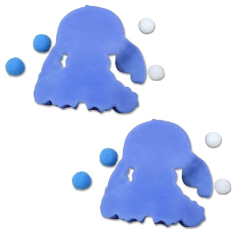 Taba Squishy, 2 Stück Anime Figuren Stressabbauspielzeug, Squishy Anti Stress Bälle,Antistressball Spielzeug Kinder und Erwachsene,Fidget Toy für ADHS(Blau) von DVSWDMA