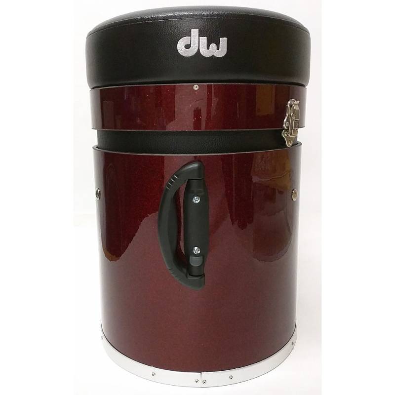 DW 6000 Santa Monica Trap Case Throne Ruby Glass Finish Ply DEMO von DW