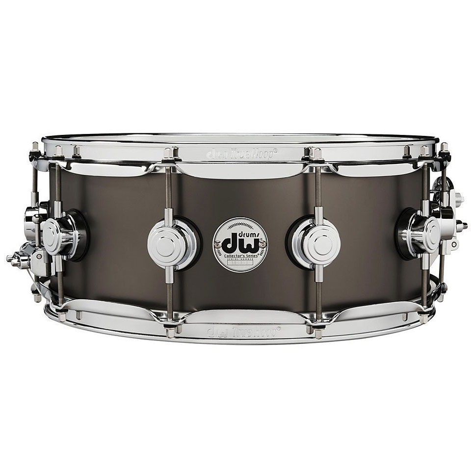 DW Collector&#39;s 14" x 5,5" Satin Black Over Brass Snare Drum von DW