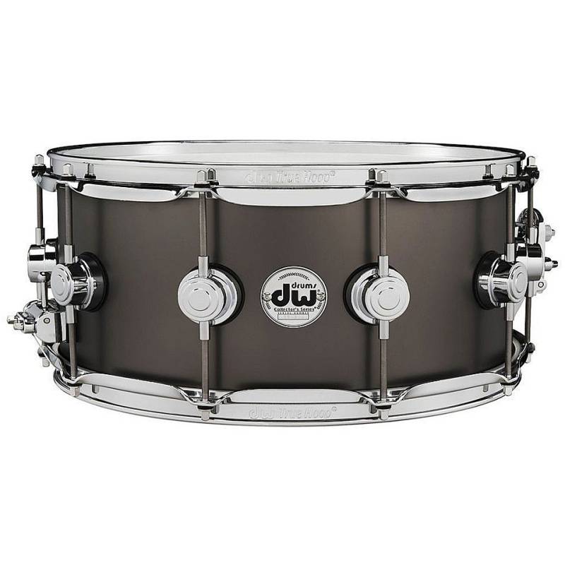 DW Collector&#39;s 14" x 6,5" Satin Black Over Brass Snare Drum von DW