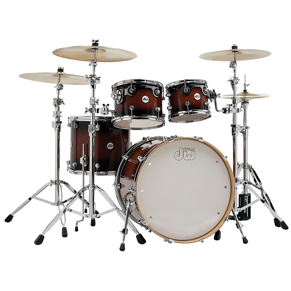 DW Design 22" Tobacco Burst Shell-Set 4-Pcs. Schlagzeug von DW