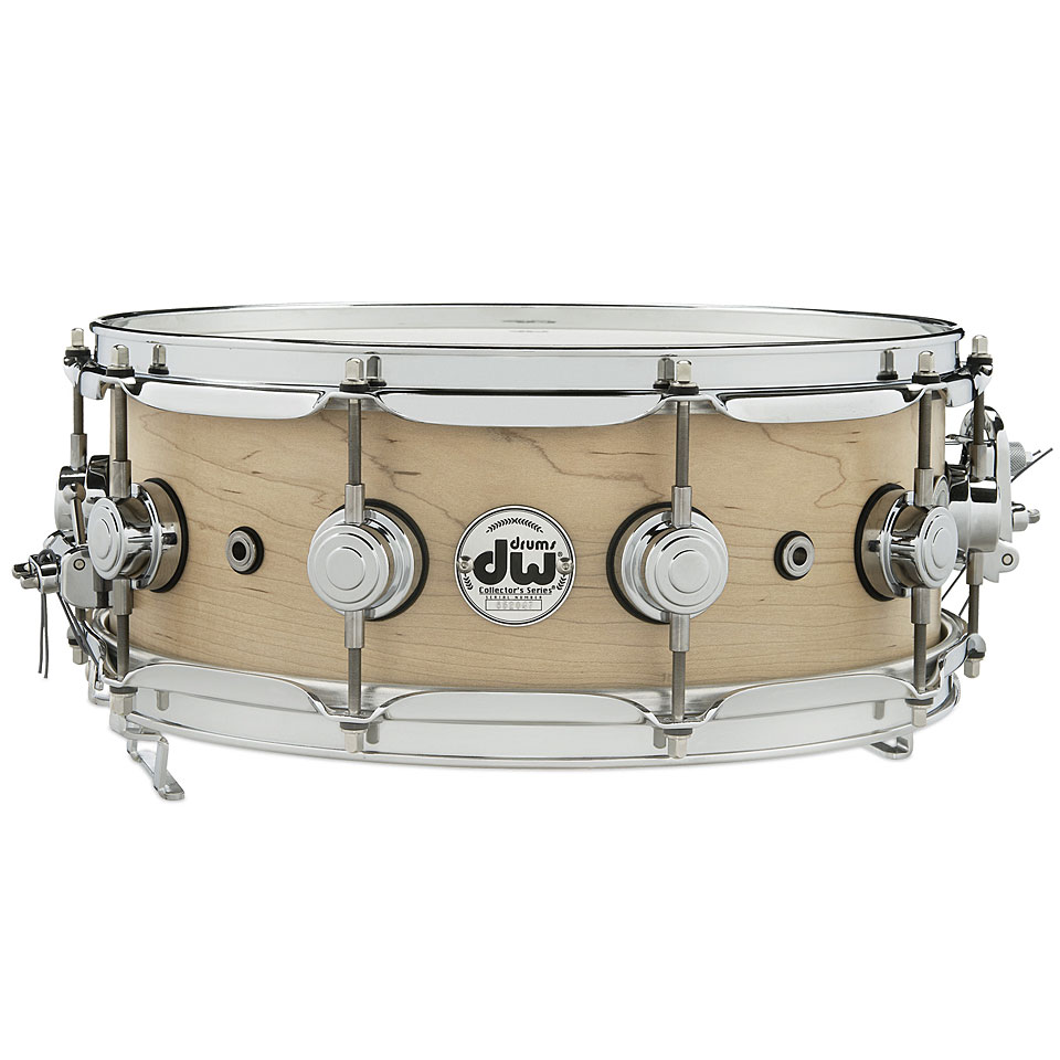 DW Super Sonic 14" x 5,5" Natural Satin Oil Solid Snare Drum Snare von DW