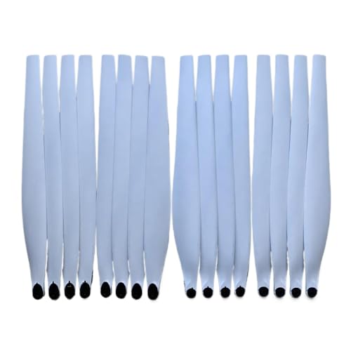 16 Stücke weißer Nylonkohlenstofffaltungs-Propeller 2 Typen kompatibel mit Drohnen CW CCW Rotation Landwirtschaftsbezogene Drohnenzubehör(16pcs New Upgraded) von DWOGCEBX