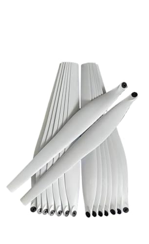 DWOGCEBX Kohlefaser -Kunststoff -Mischung weiße Propeller U5413 L5415 Kompatibel mit T20P T40 T50 -Drohnenmodelle, die mit Landwirtschaftsdrohnen und Agras -Drohnenteilen kompatibel sind(T40 16PCS) von DWOGCEBX