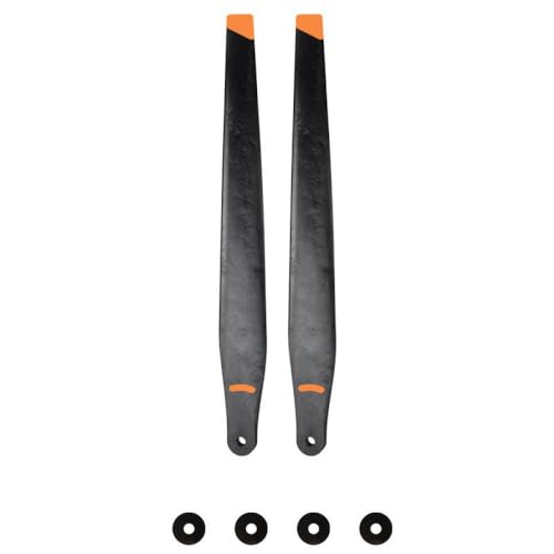 Kohlefaser -Nylon -Mischungspaddelfaltung Propeller R5627 kompatibel mit Landwirtschaftsanlagen Drohnen T60 Modell CW CCW -Rotationsdrohnezubehör(2pcs CCW Orange) von DWOGCEBX