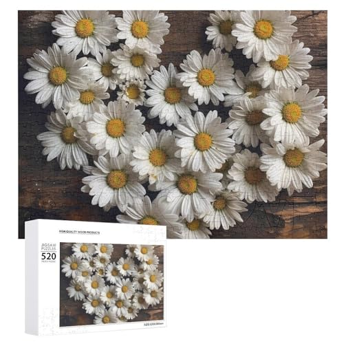 520 Teile Puzzles für Erwachsene Coole Gänseblümchen Blumen auf Holzbrett Puzzles Große Puzzles Spiel Dekompression Freizeit Unterhaltung Holzpuzzle Entspannung Sensorisches Spielzeug Raumdekor für 520 Teile Puzzles für Erwachsene Coole Gänseblümchen Blumen auf Holzbrett Puzzles Große Puzzles Spiel Dekompression Freizeit Unterhaltung Holzpuzzle Entspannung Sensorisches Spielzeug Raumdekor für von DWVTFSM