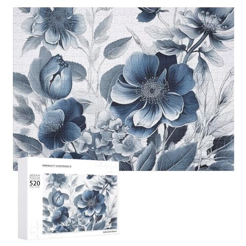 520 Teile Puzzles für Erwachsene Coole Handgemalte Blaue Blumen Puzzles Große Puzzles Spiel Dekompression Freizeit Unterhaltung Holzpuzzle Entspannung Sensorisches Spielzeug Raumdekor für Frauen 520 Teile Puzzles für Erwachsene Coole Handgemalte Blaue Blumen Puzzles Große Puzzles Spiel Dekompression Freizeit Unterhaltung Holzpuzzle Entspannung Sensorisches Spielzeug Raumdekor für Frauen von DWVTFSM