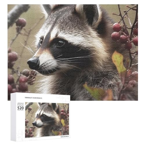 520 Teile Puzzles für Erwachsene Coole Tiere auf Baum Puzzles Große Puzzles Spiel Dekompression Freizeit Unterhaltung Holzpuzzle Entspannung Sensorisches Spielzeug Raumdekor für Frauen Männer von DWVTFSM