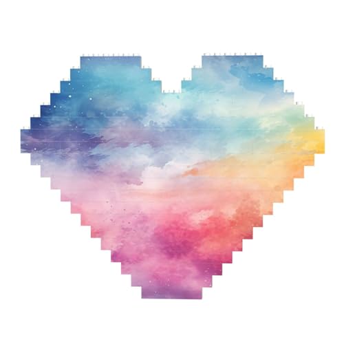 Aquarell-Hintergrund-Baustein-Puzzle, herzförmig, personalisierbar, Foto-Bausteine, Puzzle, Familien-Andenken, DIY, romantische Heimdekoration, Jahrestag, Geburtstag, Geschenke für sie, ihn, Aquarell-Hintergrund-Baustein-Puzzle, herzförmig, personalisierbar, Foto-Bausteine, Puzzle, Familien-Andenken, DIY, romantische Heimdekoration, Jahrestag, Geburtstag, Geschenke für sie, ihn, von DWVTFSM