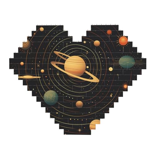 Astronomisches Retro-Baustein-Puzzle in Herzform, personalisierte Foto-Bausteine, Puzzles, romantische Heimdekoration, Jahrestags-Geburtstagsgeschenke für sie, ihn, Liebhaber, Paare Astronomisches Retro-Baustein-Puzzle in Herzform, personalisierte Foto-Bausteine, Puzzles, romantische Heimdekoration, Jahrestags-Geburtstagsgeschenke für sie, ihn, Liebhaber, Paare von DWVTFSM