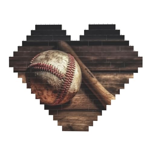 Baseball auf Holzbaustein-Puzzle, herzförmig, personalisierbar, Foto-Bausteine, Puzzle, Familien-Andenken, DIY, romantische Heimdekoration, Jahrestag, Geburtstag, Geschenke für sie, ihn, Liebhaber, Baseball auf Holzbaustein-Puzzle, herzförmig, personalisierbar, Foto-Bausteine, Puzzle, Familien-Andenken, DIY, romantische Heimdekoration, Jahrestag, Geburtstag, Geschenke für sie, ihn, Liebhaber, von DWVTFSM