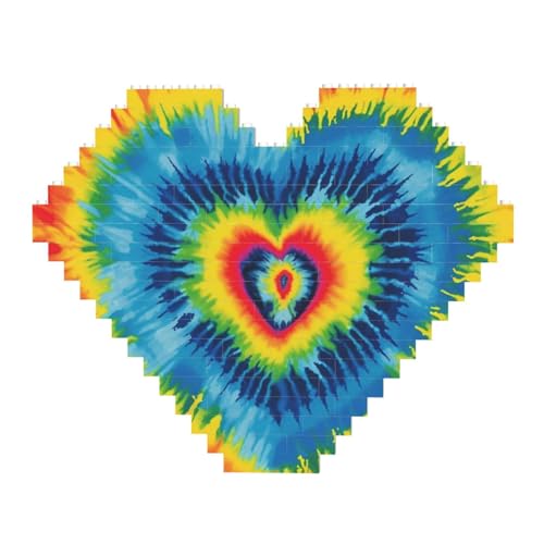 Batik-Baustein-Puzzle in Herzform, Regenbogenfarben, Herzform, personalisierbar, Foto-Bausteine, Puzzle, Familien-Andenken, DIY, romantische Heimdekoration, Jahrestag, Geburtstag, Geschenke für sie, Batik-Baustein-Puzzle in Herzform, Regenbogenfarben, Herzform, personalisierbar, Foto-Bausteine, Puzzle, Familien-Andenken, DIY, romantische Heimdekoration, Jahrestag, Geburtstag, Geschenke für sie, von DWVTFSM
