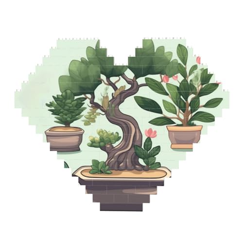 Bonsai-Pflanzen-Baustein-Puzzle, herzförmig, personalisierbar, Foto-Bausteine, Puzzle, Familien-Andenken, DIY, romantische Heimdekoration, Jahrestag, Geburtstagsgeschenke für sie, ihn, Liebhaber, Bonsai-Pflanzen-Baustein-Puzzle, herzförmig, personalisierbar, Foto-Bausteine, Puzzle, Familien-Andenken, DIY, romantische Heimdekoration, Jahrestag, Geburtstagsgeschenke für sie, ihn, Liebhaber, von DWVTFSM