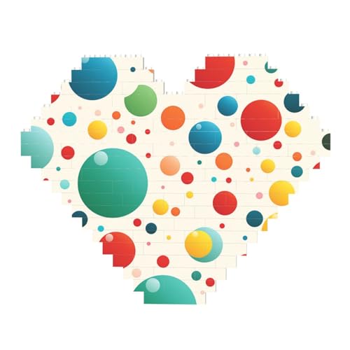 Bunte gepunktete Baustein-Puzzle, herzförmig, personalisiertes Foto-Baustein-Puzzle, Familien-Andenken, DIY, romantische Heimdekoration, Jahrestag, Geburtstag, Geschenke für sie, ihn, Liebhaber, Paare Bunte gepunktete Baustein-Puzzle, herzförmig, personalisiertes Foto-Baustein-Puzzle, Familien-Andenken, DIY, romantische Heimdekoration, Jahrestag, Geburtstag, Geschenke für sie, ihn, Liebhaber, Paare von DWVTFSM