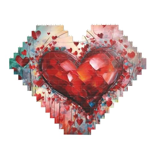 DWVTFSM Abstraktes Herz-Baustein-Puzzle, herzförmig, personalisierte Foto-Bausteine, Puzzle, Familien-Andenken, DIY, romantische Heimdekoration, Jahrestag, Geburtstagsgeschenke für sie, ihn, DWVTFSM Abstraktes Herz-Baustein-Puzzle, herzförmig, personalisierte Foto-Bausteine, Puzzle, Familien-Andenken, DIY, romantische Heimdekoration, Jahrestag, Geburtstagsgeschenke für sie, ihn, von DWVTFSM
