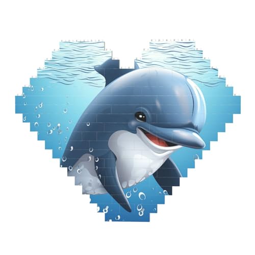 DWVTFSM Baby-Delfin-Baustein-Puzzle, herzförmig, personalisierbar, Foto-Bausteine, Puzzle, Familien-Andenken, DIY, romantische Heimdekoration DWVTFSM Baby-Delfin-Baustein-Puzzle, herzförmig, personalisierbar, Foto-Bausteine, Puzzle, Familien-Andenken, DIY, romantische Heimdekoration von DWVTFSM