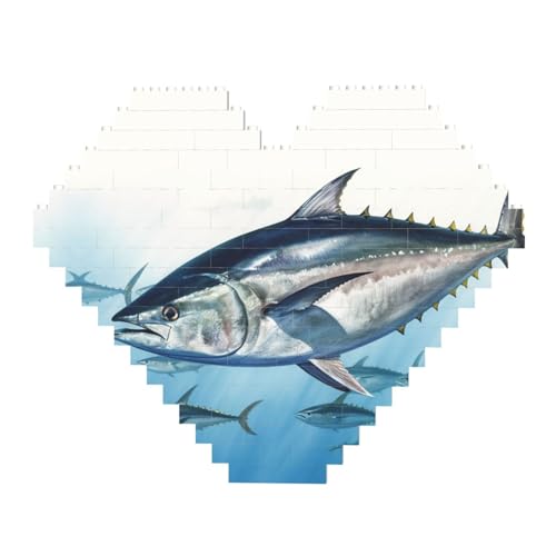 DWVTFSM Bluefin Thunfisch Thunnus Baustein-Puzzle, herzförmig, personalisierbar, Foto-Bausteine, Puzzle, Familien-Andenken, DIY, romantische Heimdekoration DWVTFSM Bluefin Thunfisch Thunnus Baustein-Puzzle, herzförmig, personalisierbar, Foto-Bausteine, Puzzle, Familien-Andenken, DIY, romantische Heimdekoration von DWVTFSM