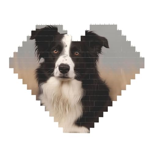 DWVTFSM Border Collie Baustein-Puzzle, herzförmig, personalisierbar, Foto-Bausteine, Puzzle, Familien-Andenken, DIY, romantische Heimdekoration DWVTFSM Border Collie Baustein-Puzzle, herzförmig, personalisierbar, Foto-Bausteine, Puzzle, Familien-Andenken, DIY, romantische Heimdekoration von DWVTFSM