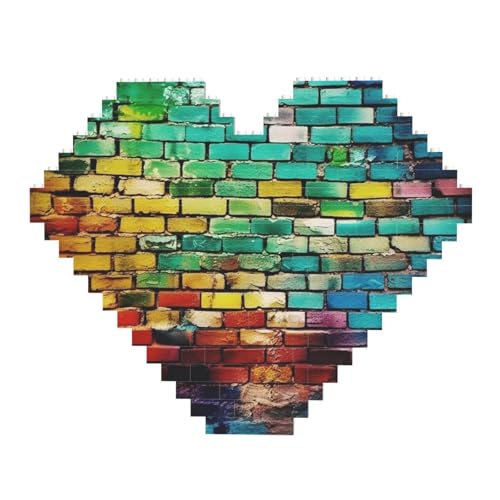 DWVTFSM Bunte Baustein-Puzzle, herzförmig, personalisierte Foto-Bausteine, Puzzle, Familien-Andenken, DIY, romantische Heimdekoration, Jahrestag, Geburtstag, Geschenke für sie, ihn, Liebhaber, Paare DWVTFSM Bunte Baustein-Puzzle, herzförmig, personalisierte Foto-Bausteine, Puzzle, Familien-Andenken, DIY, romantische Heimdekoration, Jahrestag, Geburtstag, Geschenke für sie, ihn, Liebhaber, Paare von DWVTFSM