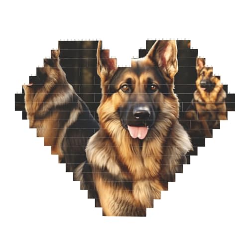 DWVTFSM Deutscher Schäferhund Baustein-Puzzle, herzförmig, personalisierbar, Foto-Bausteine, Puzzle, Familien-Andenken, DIY, romantische Heimdekoration, Jahrestag, Geburtstagsgeschenke für sie, ihn, DWVTFSM Deutscher Schäferhund Baustein-Puzzle, herzförmig, personalisierbar, Foto-Bausteine, Puzzle, Familien-Andenken, DIY, romantische Heimdekoration, Jahrestag, Geburtstagsgeschenke für sie, ihn, von DWVTFSM