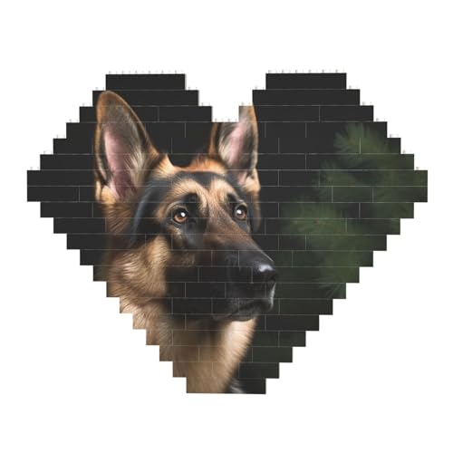DWVTFSM Deutscher Schäferhund Baustein-Puzzle, herzförmig, personalisierbar, Foto-Bausteine, Puzzle, Familien-Andenken, DIY, romantische Heimdekoration, Jahrestag, Geburtstagsgeschenke für sie, ihn, DWVTFSM Deutscher Schäferhund Baustein-Puzzle, herzförmig, personalisierbar, Foto-Bausteine, Puzzle, Familien-Andenken, DIY, romantische Heimdekoration, Jahrestag, Geburtstagsgeschenke für sie, ihn, von DWVTFSM
