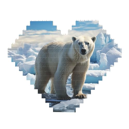 DWVTFSM Eisbär-Eisbaustein-Puzzle, herzförmig, personalisierbar, Foto-Bausteine, Puzzle, Familien-Andenken, DIY, romantische Heimdekoration, Jahrestag, Geburtstagsgeschenke für sie, ihn, Liebhaber, DWVTFSM Eisbär-Eisbaustein-Puzzle, herzförmig, personalisierbar, Foto-Bausteine, Puzzle, Familien-Andenken, DIY, romantische Heimdekoration, Jahrestag, Geburtstagsgeschenke für sie, ihn, Liebhaber, von DWVTFSM