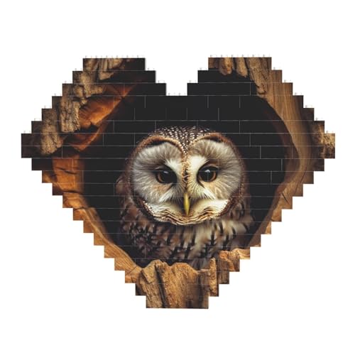DWVTFSM Eulen-Baumloch-Baustein-Puzzle, herzförmig, personalisierbar, Foto-Bausteine, Puzzle, romantische Wohnkultur, Jahrestag, Geburtstag, Geschenke für sie, ihn, Liebhaber, Paare DWVTFSM Eulen-Baumloch-Baustein-Puzzle, herzförmig, personalisierbar, Foto-Bausteine, Puzzle, romantische Wohnkultur, Jahrestag, Geburtstag, Geschenke für sie, ihn, Liebhaber, Paare von DWVTFSM