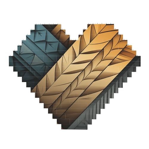 DWVTFSM Geometrische Muster, Baustein-Puzzle, herzförmig, personalisierbar, Foto-Bausteine, Puzzle, romantische Heimdekoration, Jahrestag, Geburtstagsgeschenke für sie, ihn, Liebhaber, Paare DWVTFSM Geometrische Muster, Baustein-Puzzle, herzförmig, personalisierbar, Foto-Bausteine, Puzzle, romantische Heimdekoration, Jahrestag, Geburtstagsgeschenke für sie, ihn, Liebhaber, Paare von DWVTFSM