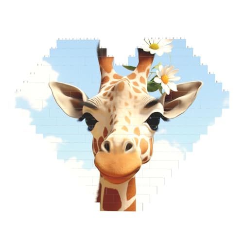 DWVTFSM Giraffen-Baustein-Puzzle, herzförmig, personalisierbar, Foto-Bausteine, Puzzle, Familien-Andenken, DIY, romantische Heimdekoration, Jahrestag, Geburtstag, Geschenke für sie, ihn, Liebhaber, DWVTFSM Giraffen-Baustein-Puzzle, herzförmig, personalisierbar, Foto-Bausteine, Puzzle, Familien-Andenken, DIY, romantische Heimdekoration, Jahrestag, Geburtstag, Geschenke für sie, ihn, Liebhaber, von DWVTFSM