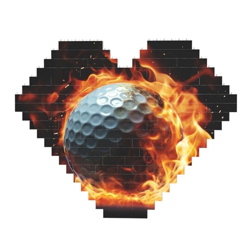 DWVTFSM Golfball auf Feuer Baustein-Puzzle, herzförmig, personalisierbar, Foto-Bausteine, Puzzle, Familien-Andenken, DIY, romantische Heimdekoration DWVTFSM Golfball auf Feuer Baustein-Puzzle, herzförmig, personalisierbar, Foto-Bausteine, Puzzle, Familien-Andenken, DIY, romantische Heimdekoration von DWVTFSM