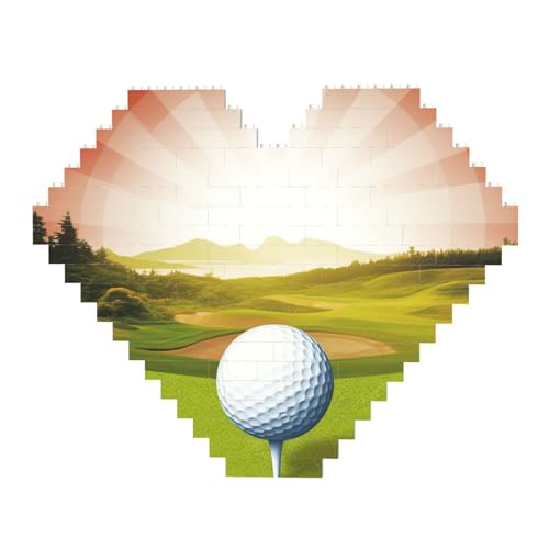 DWVTFSM Golfsport-Baustein-Puzzle, herzförmig, personalisierbar, Foto-Bausteine, Puzzle, Familien-Andenken, DIY, romantische Heimdekoration DWVTFSM Golfsport-Baustein-Puzzle, herzförmig, personalisierbar, Foto-Bausteine, Puzzle, Familien-Andenken, DIY, romantische Heimdekoration von DWVTFSM