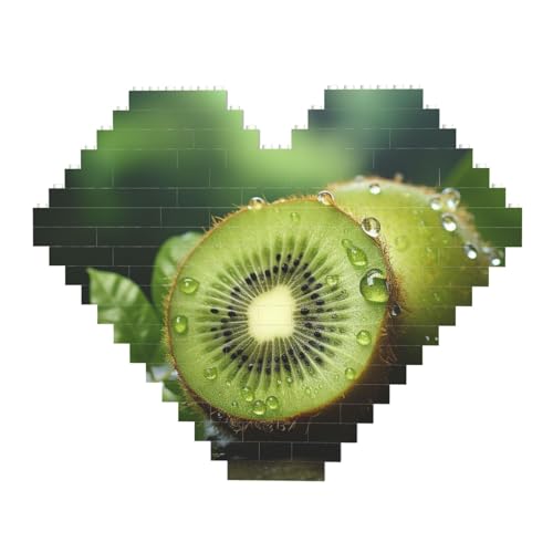 DWVTFSM Grünes Kiwi-Baustein-Puzzle, herzförmig, personalisierbar, Foto-Bausteine, Puzzle, Familien-Andenken, DIY, romantische Heimdekoration DWVTFSM Grünes Kiwi-Baustein-Puzzle, herzförmig, personalisierbar, Foto-Bausteine, Puzzle, Familien-Andenken, DIY, romantische Heimdekoration von DWVTFSM