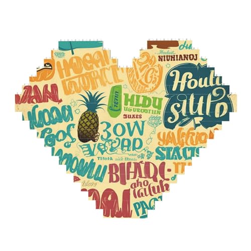 DWVTFSM Hawaiianische Slogans, Baustein-Puzzle, herzförmig, personalisierbar, Foto-Bausteine, Puzzle, Familien-Andenken, DIY, romantische Heimdekoration DWVTFSM Hawaiianische Slogans, Baustein-Puzzle, herzförmig, personalisierbar, Foto-Bausteine, Puzzle, Familien-Andenken, DIY, romantische Heimdekoration von DWVTFSM