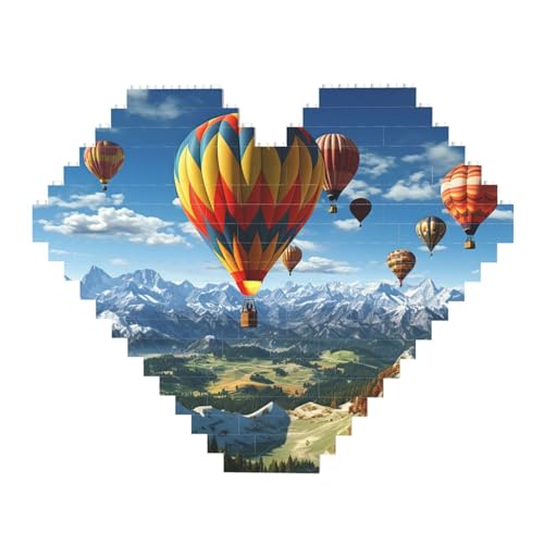 DWVTFSM Heißluftballon-Baustein-Puzzle, herzförmig, personalisierbar, Foto-Bausteine, Puzzle, Familien-Andenken, DIY, romantische Heimdekoration, Jahrestag, Geburtstagsgeschenke für sie, ihn, DWVTFSM Heißluftballon-Baustein-Puzzle, herzförmig, personalisierbar, Foto-Bausteine, Puzzle, Familien-Andenken, DIY, romantische Heimdekoration, Jahrestag, Geburtstagsgeschenke für sie, ihn, von DWVTFSM