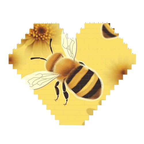 DWVTFSM Honey Bee2 Baustein-Puzzle, herzförmig, personalisierbar, Foto-Bausteine, Puzzle, Familien-Andenken, DIY, romantische Heimdekoration DWVTFSM Honey Bee2 Baustein-Puzzle, herzförmig, personalisierbar, Foto-Bausteine, Puzzle, Familien-Andenken, DIY, romantische Heimdekoration von DWVTFSM