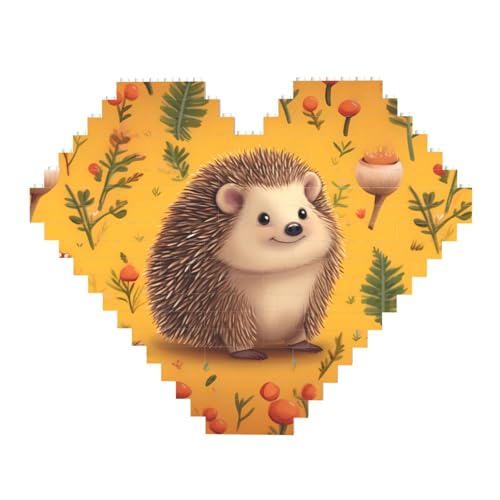 DWVTFSM Igel-Baustein-Puzzle, herzförmig, personalisierbar, Foto-Bausteine, Puzzle, Familien-Andenken, DIY, romantische Heimdekoration, Jahrestag, Geburtstagsgeschenke für sie, ihn, Liebhaber, Paare DWVTFSM Igel-Baustein-Puzzle, herzförmig, personalisierbar, Foto-Bausteine, Puzzle, Familien-Andenken, DIY, romantische Heimdekoration, Jahrestag, Geburtstagsgeschenke für sie, ihn, Liebhaber, Paare von DWVTFSM