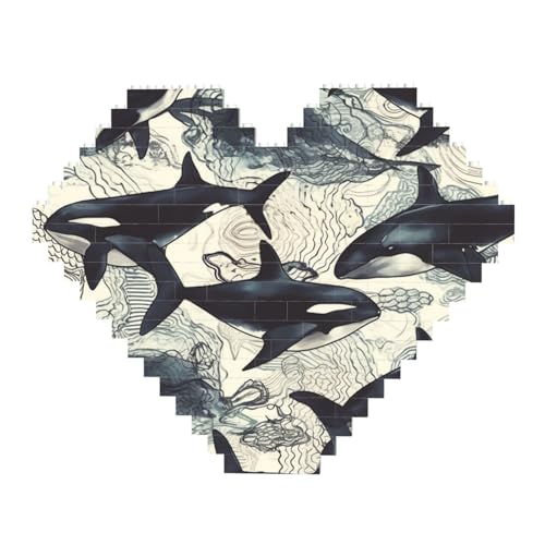 DWVTFSM Killerwal Baustein-Puzzle, herzförmig, personalisierbar, Foto-Bausteine, Puzzle, Familien-Andenken, DIY, romantische Heimdekoration DWVTFSM Killerwal Baustein-Puzzle, herzförmig, personalisierbar, Foto-Bausteine, Puzzle, Familien-Andenken, DIY, romantische Heimdekoration von DWVTFSM
