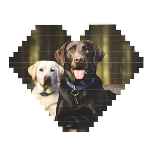 DWVTFSM Labrador-Baustein-Puzzle, herzförmig, personalisierbar, Foto-Bausteine, Puzzle, Familien-Andenken, DIY, romantische Heimdekoration, Jahrestag, Geburtstag, Geschenke für sie, ihn, Liebhaber, DWVTFSM Labrador-Baustein-Puzzle, herzförmig, personalisierbar, Foto-Bausteine, Puzzle, Familien-Andenken, DIY, romantische Heimdekoration, Jahrestag, Geburtstag, Geschenke für sie, ihn, Liebhaber, von DWVTFSM