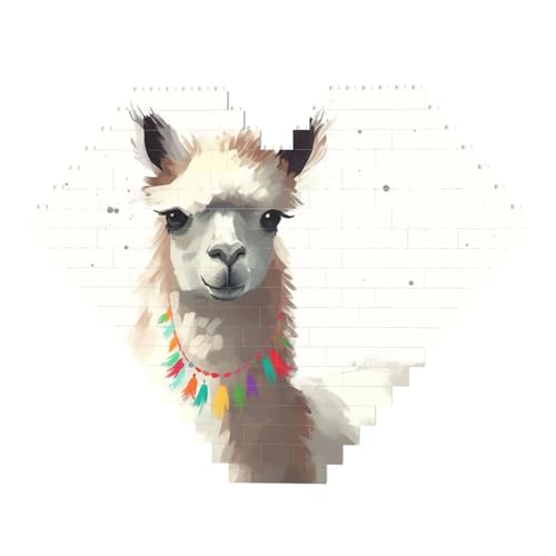 DWVTFSM Lama-Baustein-Puzzle, herzförmig, personalisierbar, Foto-Bausteine, Puzzle, Familien-Andenken, DIY, romantische Heimdekoration, Jahrestag, Geburtstagsgeschenke für sie, ihn, Liebhaber, Paare DWVTFSM Lama-Baustein-Puzzle, herzförmig, personalisierbar, Foto-Bausteine, Puzzle, Familien-Andenken, DIY, romantische Heimdekoration, Jahrestag, Geburtstagsgeschenke für sie, ihn, Liebhaber, Paare von DWVTFSM
