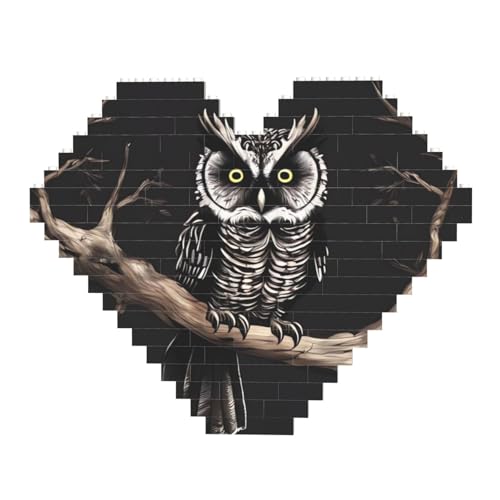 DWVTFSM Late Night Owl Baustein-Puzzle in Herzform, personalisiertes Foto-Baustein-Puzzle, Familien-Andenken, DIY, romantische Heimdekoration, Jahrestag, Geburtstagsgeschenke für sie, ihn, Liebhaber, DWVTFSM Late Night Owl Baustein-Puzzle in Herzform, personalisiertes Foto-Baustein-Puzzle, Familien-Andenken, DIY, romantische Heimdekoration, Jahrestag, Geburtstagsgeschenke für sie, ihn, Liebhaber, von DWVTFSM