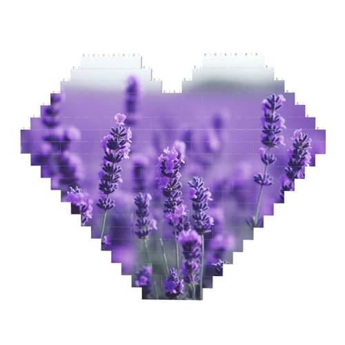 DWVTFSM Lila Lavendel Baustein-Puzzle herzförmige personalisierte Foto-Baustein-Puzzles Familienandenken DIY romantische Wohnkultur Jahrestag Geburtstag Geschenke für sie, ihn, Liebhaber, Paare DWVTFSM Lila Lavendel Baustein-Puzzle herzförmige personalisierte Foto-Baustein-Puzzles Familienandenken DIY romantische Wohnkultur Jahrestag Geburtstag Geschenke für sie, ihn, Liebhaber, Paare von DWVTFSM