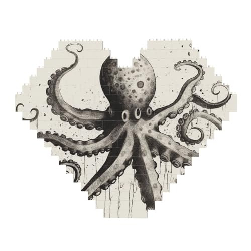 DWVTFSM Oktopus-Baustein-Puzzle, herzförmig, personalisierbar, Foto-Bausteine, Puzzle, Familien-Andenken, DIY, romantische Heimdekoration DWVTFSM Oktopus-Baustein-Puzzle, herzförmig, personalisierbar, Foto-Bausteine, Puzzle, Familien-Andenken, DIY, romantische Heimdekoration von DWVTFSM