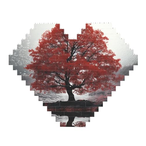 DWVTFSM Red Tree Baustein-Puzzle, herzförmig, personalisierbar, Foto-Bausteine, Puzzle, Familien-Andenken, DIY, romantische Heimdekoration, Jahrestag, Geburtstag, Geschenke für sie, ihn, Liebhaber, DWVTFSM Red Tree Baustein-Puzzle, herzförmig, personalisierbar, Foto-Bausteine, Puzzle, Familien-Andenken, DIY, romantische Heimdekoration, Jahrestag, Geburtstag, Geschenke für sie, ihn, Liebhaber, von DWVTFSM