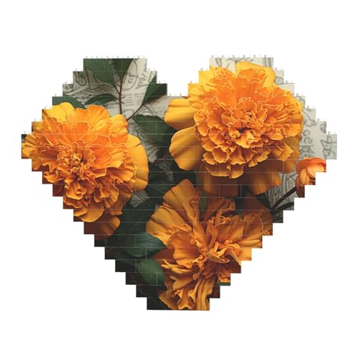 DWVTFSM Ringelblumen-Baustein-Puzzle, herzförmig, personalisierbar, Foto-Bausteine, Puzzle, Familien-Andenken, DIY, romantische Heimdekoration, Jahrestag, Geburtstagsgeschenke für sie, ihn, Liebhaber, DWVTFSM Ringelblumen-Baustein-Puzzle, herzförmig, personalisierbar, Foto-Bausteine, Puzzle, Familien-Andenken, DIY, romantische Heimdekoration, Jahrestag, Geburtstagsgeschenke für sie, ihn, Liebhaber, von DWVTFSM
